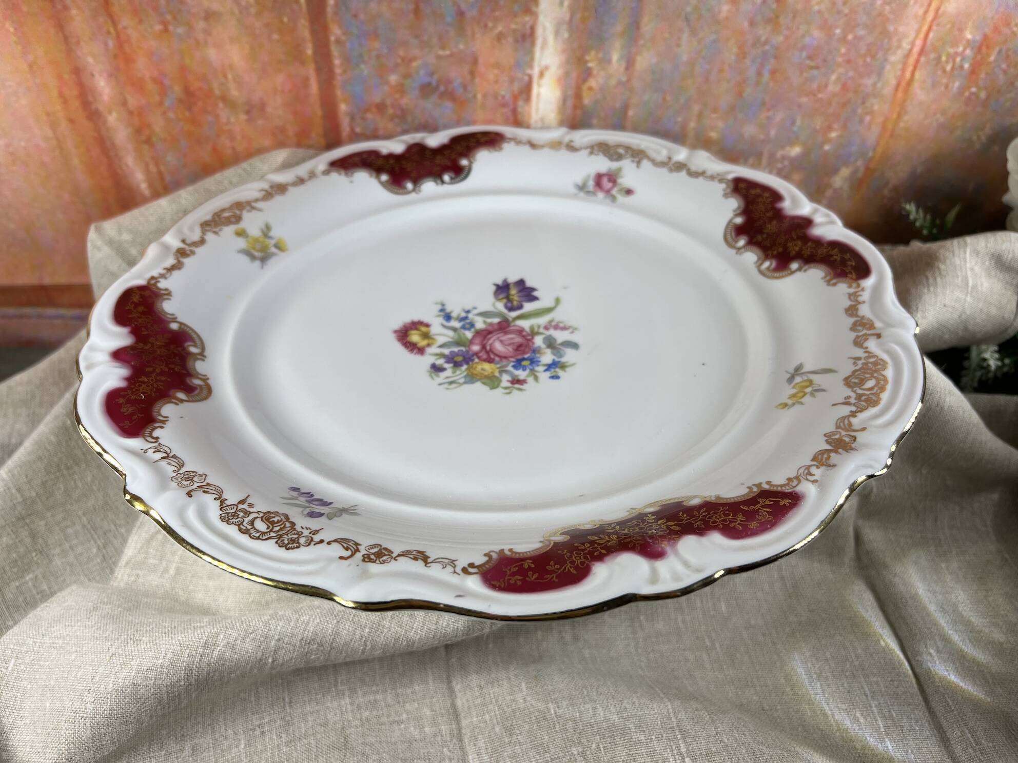 Bavaria porcelain round dish