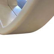 Vintage space age round wall mirror