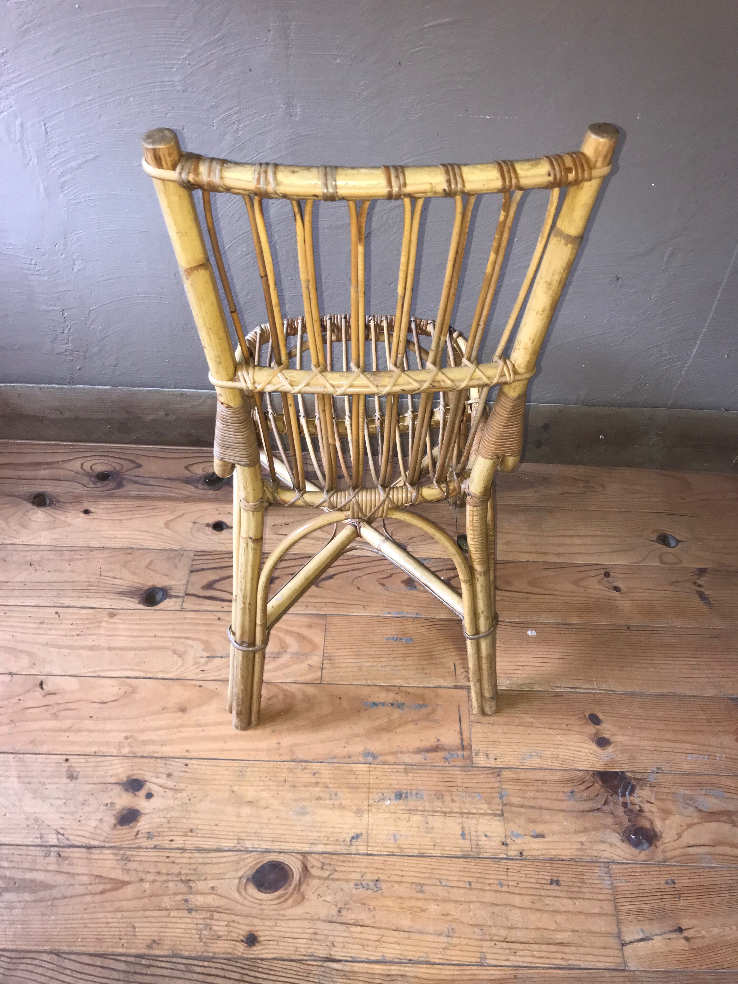 Rattan chair 1960