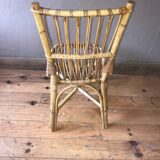 Chaise en rotin 1960