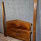Antique grand lit in flame mahogany – Empire / Restoration / 20th century style