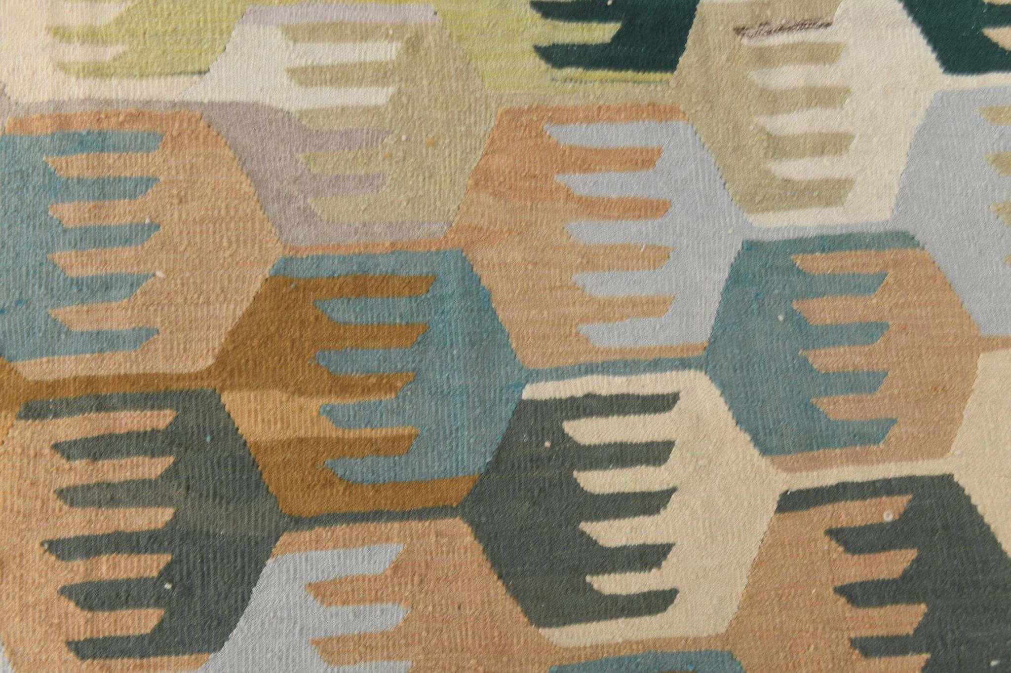 9x12 Kilim Pastel Tones Overisze Anatolian Flatweave Kilim Rug, 270x352 Cm