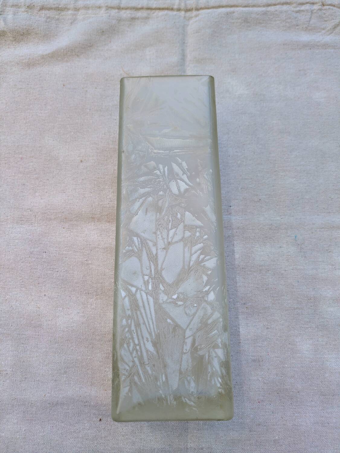 Large Art Deco crystal vase 26 cm