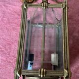 Pendant lamp 2 brass candles