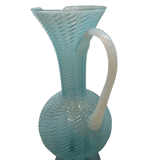 Vintage Blue Swirl Carafe From Italy, 1950/60s