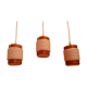 Suite of three hanging 1960, vintage opaline Scandinavian spirit