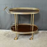 Brass Rolling Serving Cart - 1960