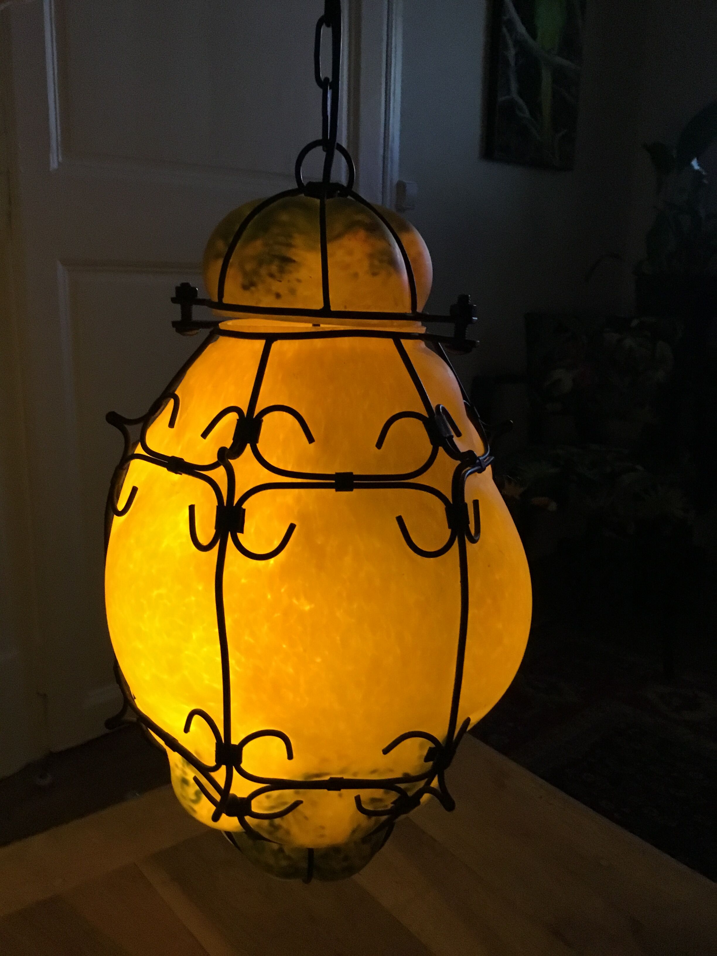 Venetian lantern in Murano glass