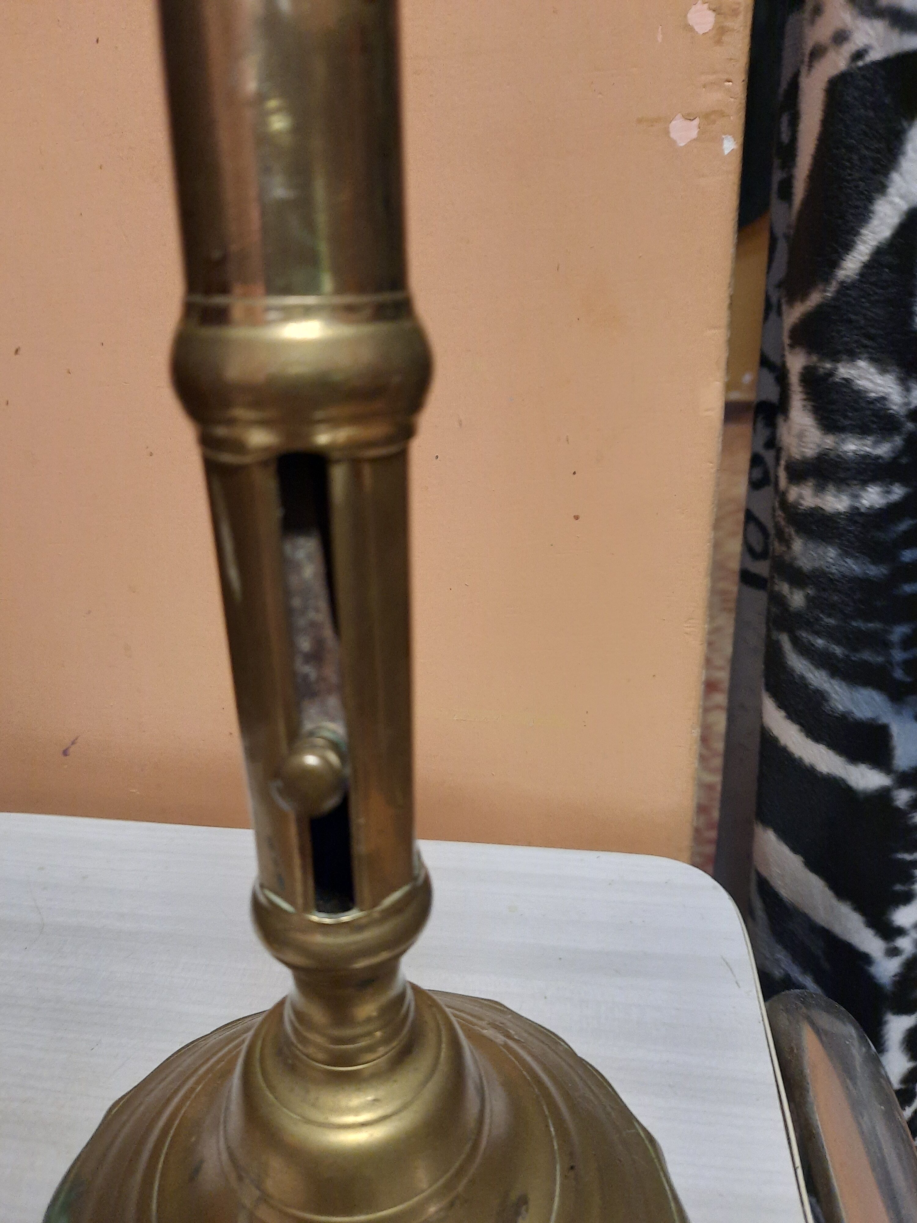 Golden candle holder
