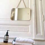 Barbier style mirror to hang - 45x30cm