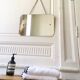 Barbier style mirror to hang - 45x30cm
