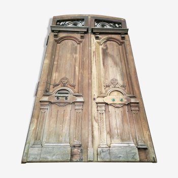 Double door in oak style Louis XV 19th