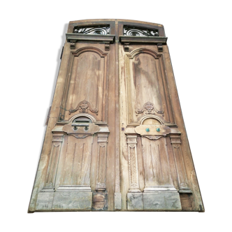 Double door in oak style Louis XV 19th