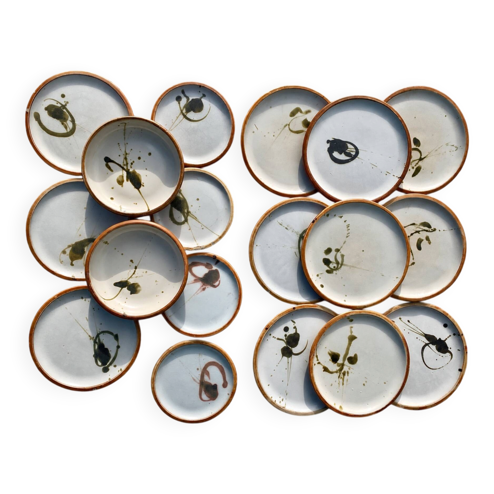 Madeleine Brault pottery service La Colombe 1960s