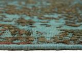 Handmade Oriental Decorative 1980s 243 cm x 350 cm Turquoise Wool Carpet