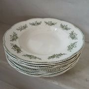 9 assiettes creuses Terre de fer Badonviller