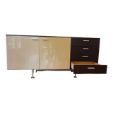 Cinna sideboard in lacquer and brown wood