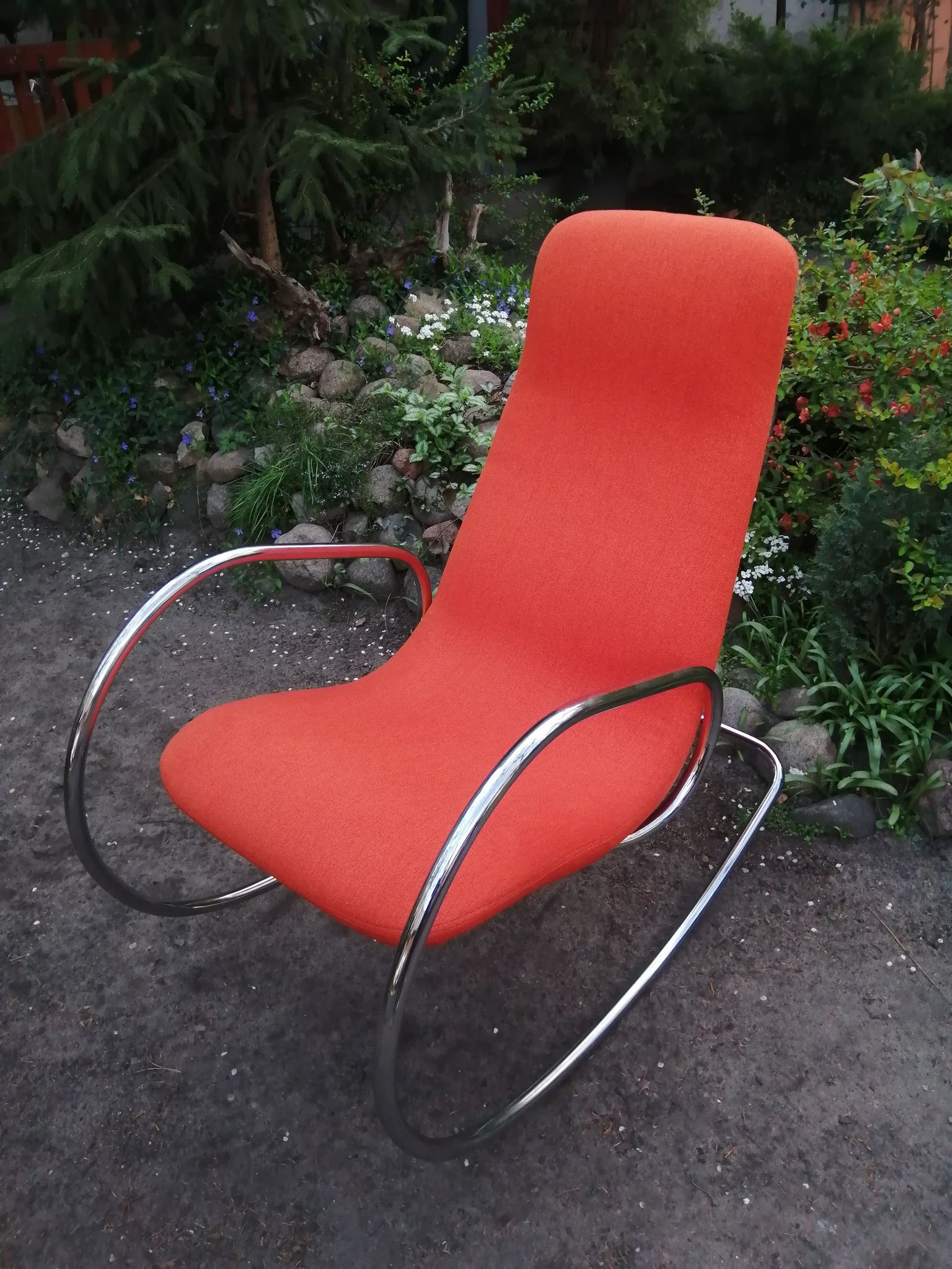 Rocking chair S 826, designed by U. Böhme, Thonet, 1970s