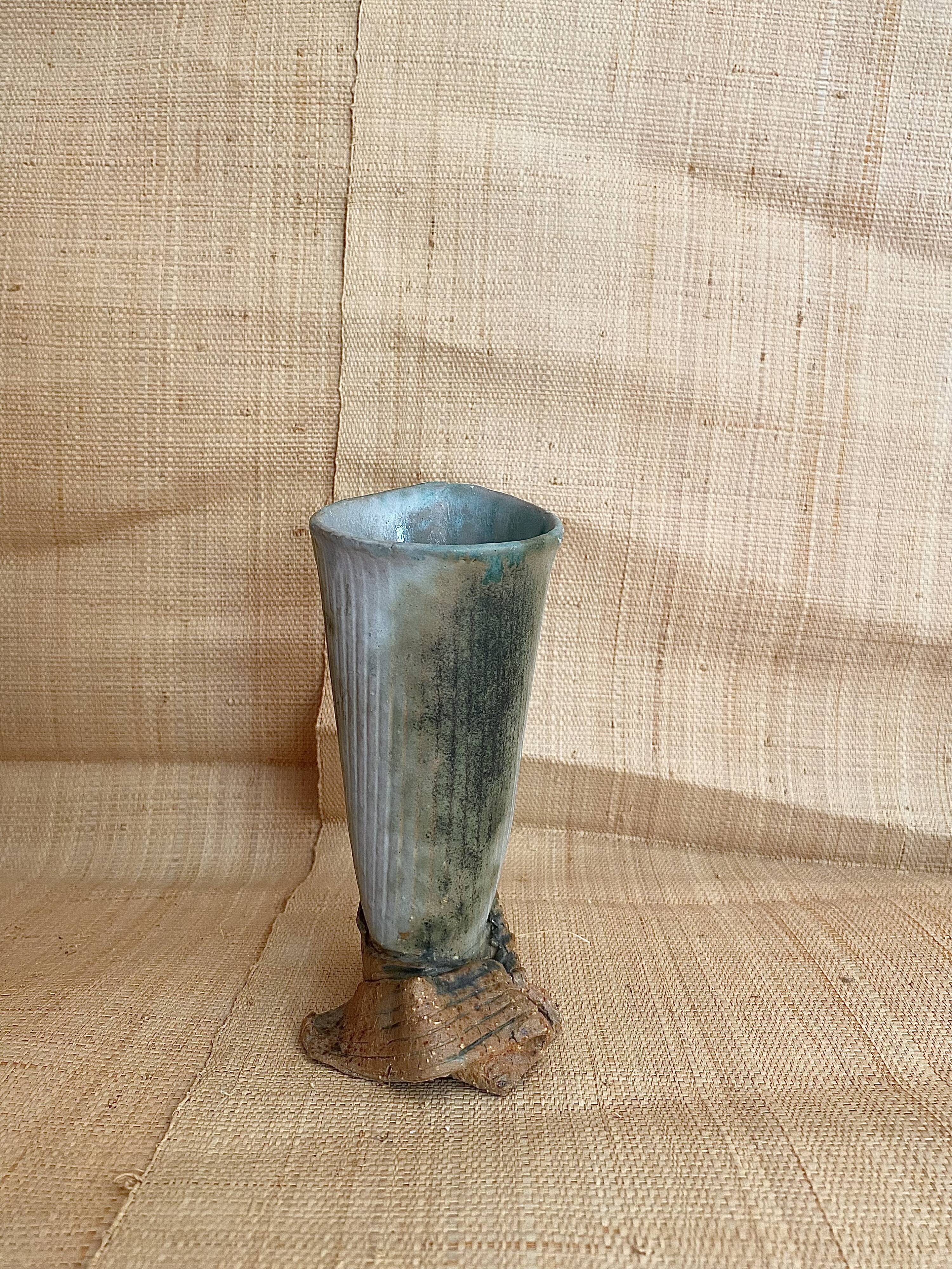 Vase brutaliste années 70