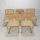Ensemble de 5 chaises Cesca vintage par Marcel Breuer