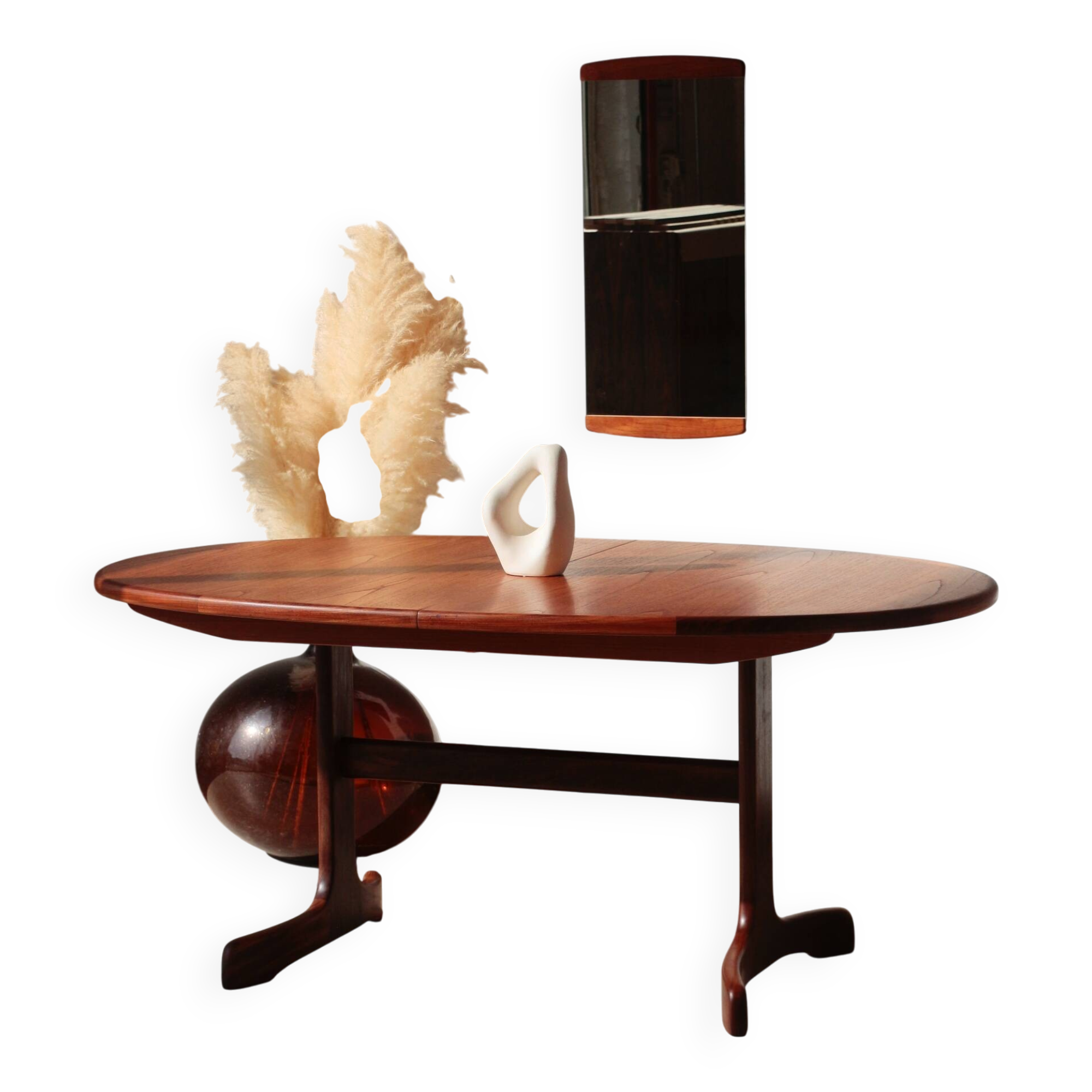 Oval teak dining table - 6 to 8 people - Fresco model - G Plan