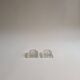 Pair of glass candlesticks