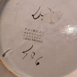 Hand painted floral pattern plate