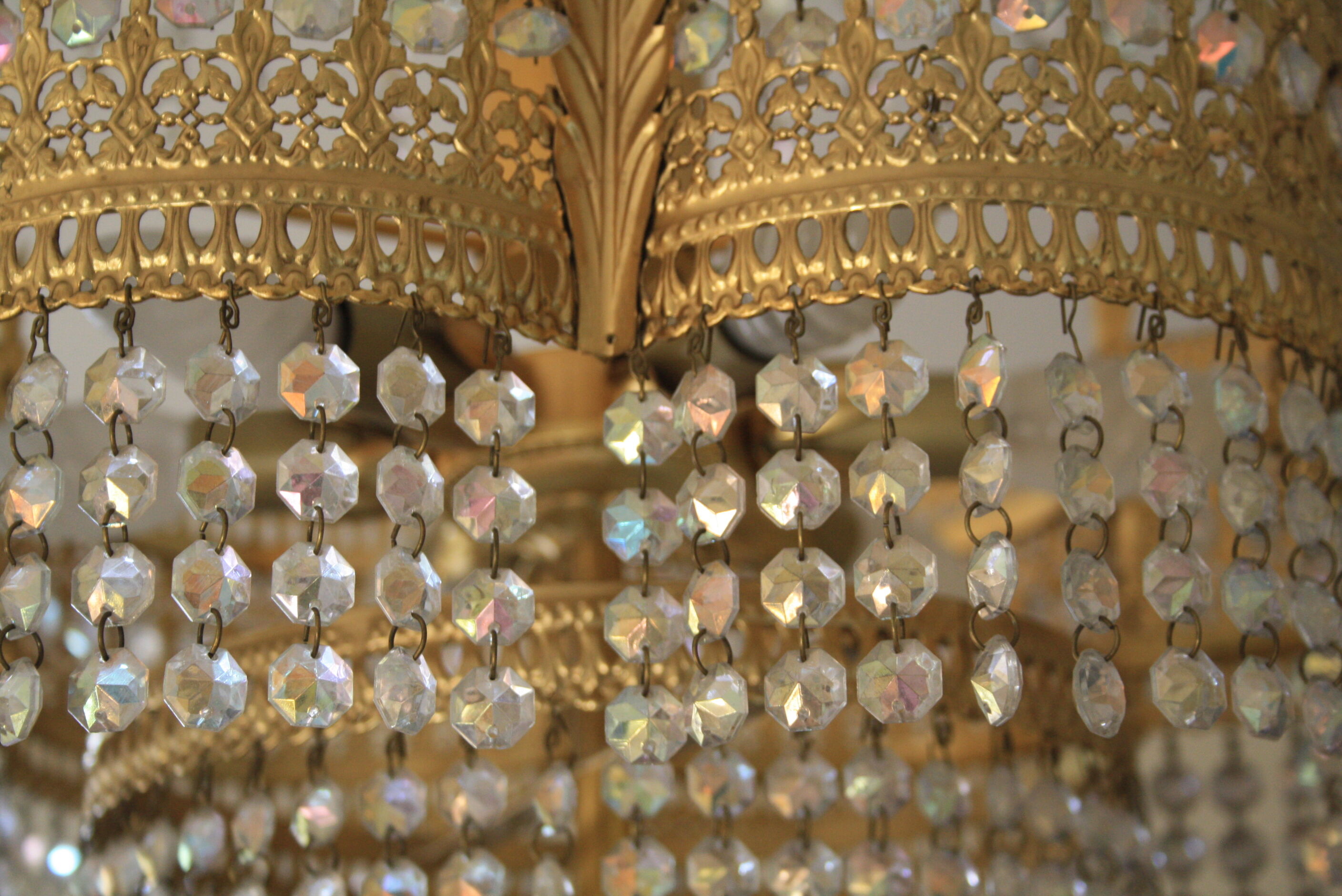 Chandelier with tassels