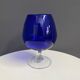Empoli dark blue large glass shape vase 1960s