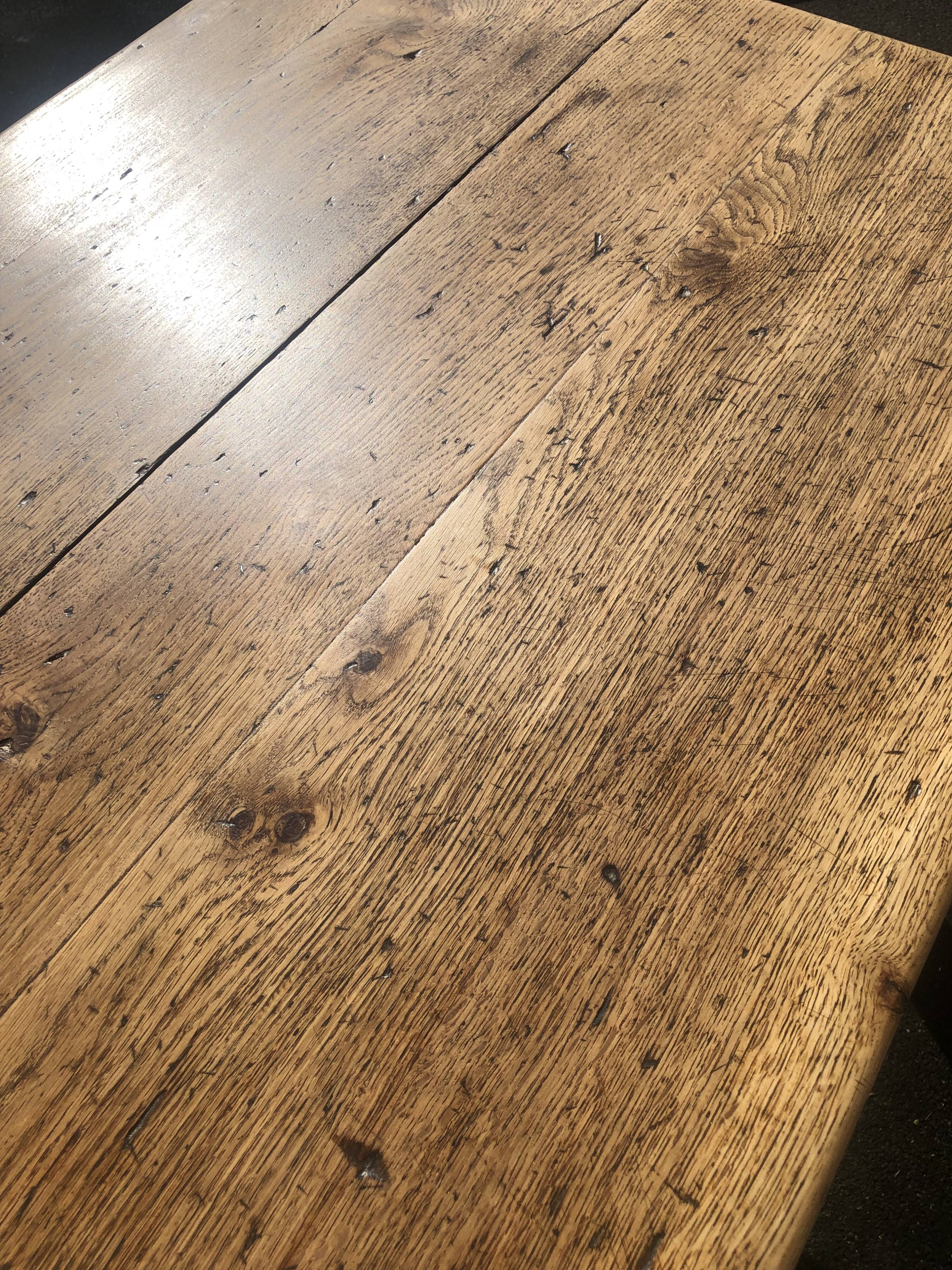 Old oak farmhouse table