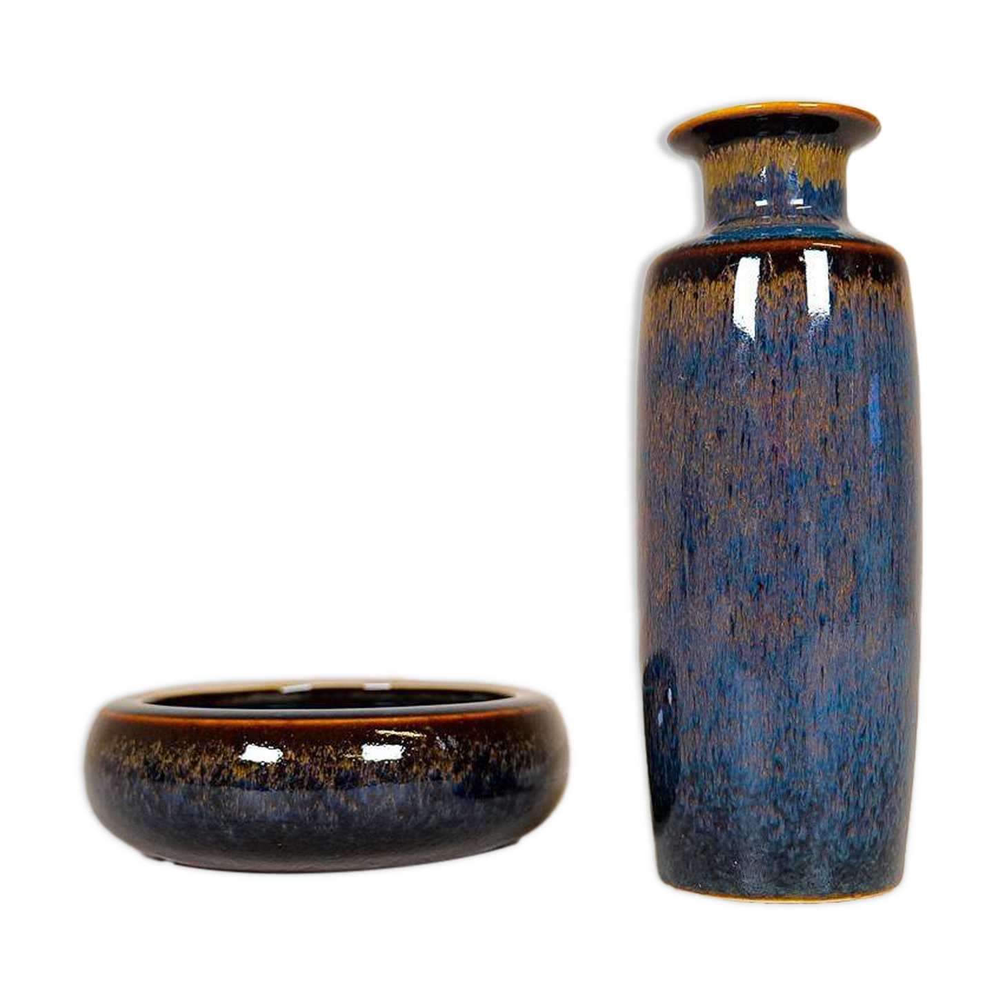 Bowl and modern vase from the mid-century Rörstrand Carl Harry Stålhane, Sweden, 1950s.