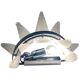 Belt sanded”palmette” murano glass wall sconce