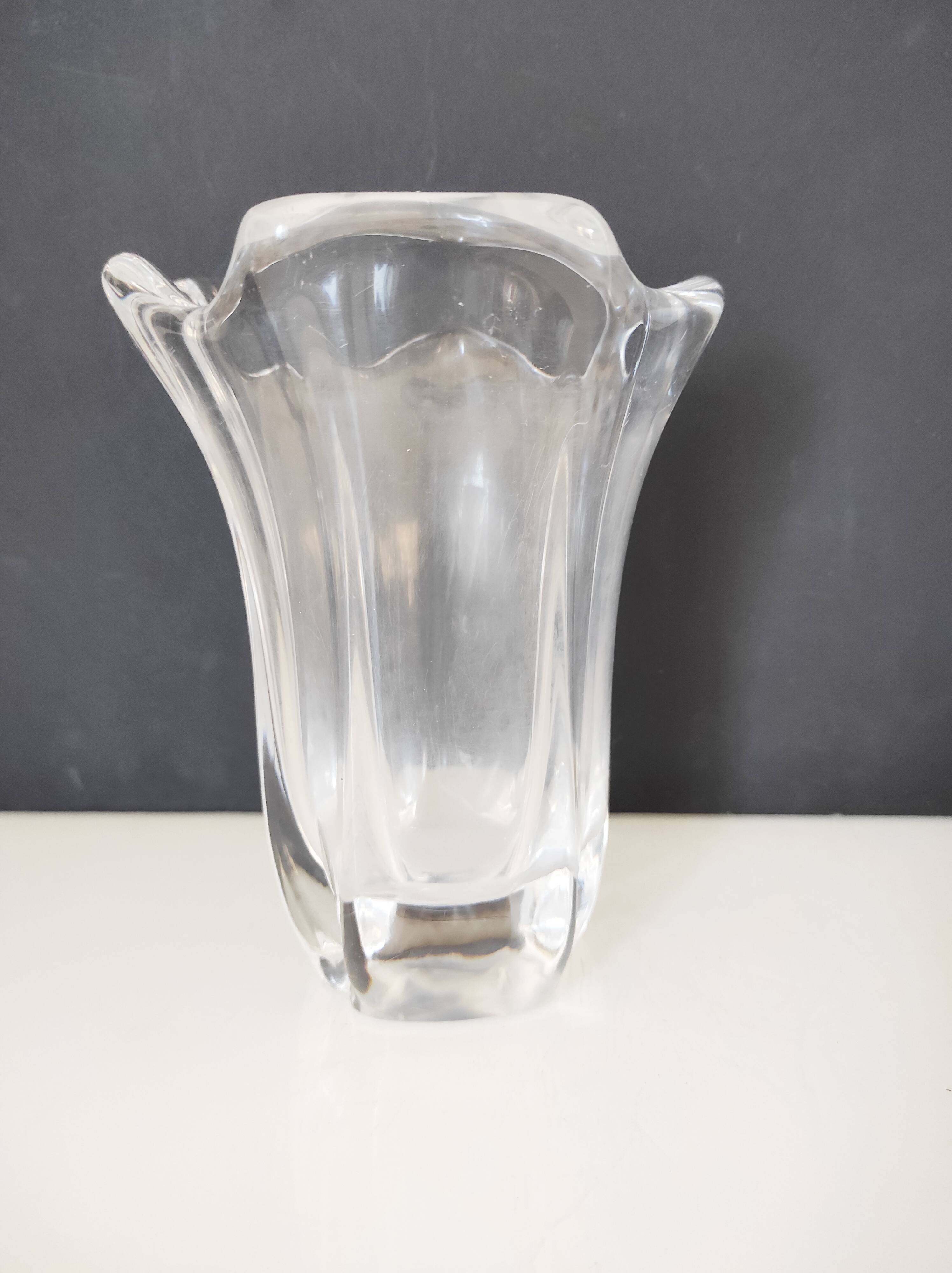 Daum France crystal vase