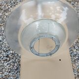 Holophane art deco glass pendant light