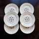 6 vintage Lunéville earthenware dessert plates – Christine pattern