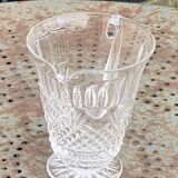 Carafe en verre et cristal transparent, ciselées, motif ananas ancienne
