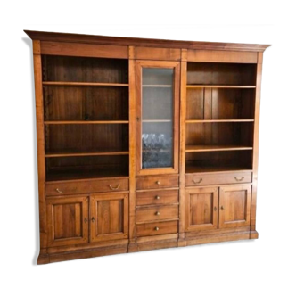 Large solid wood dressing room bookcase