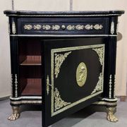 Meuble style Napoléon III "Boulle" en bois laqué