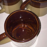 Set of 3 stoneware mugs