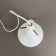 Original midcentury opal glass tube hanging light, italy, 1950