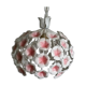 Suspension vintage fleurs tôle peinte