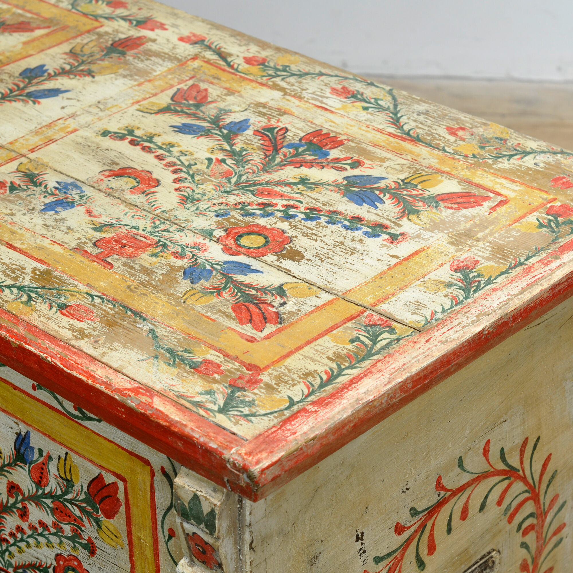 Folk Art Bridal Chest, circa 1950