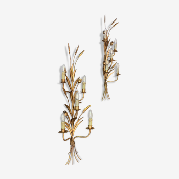 Pair of "Wheat Epis" wall light