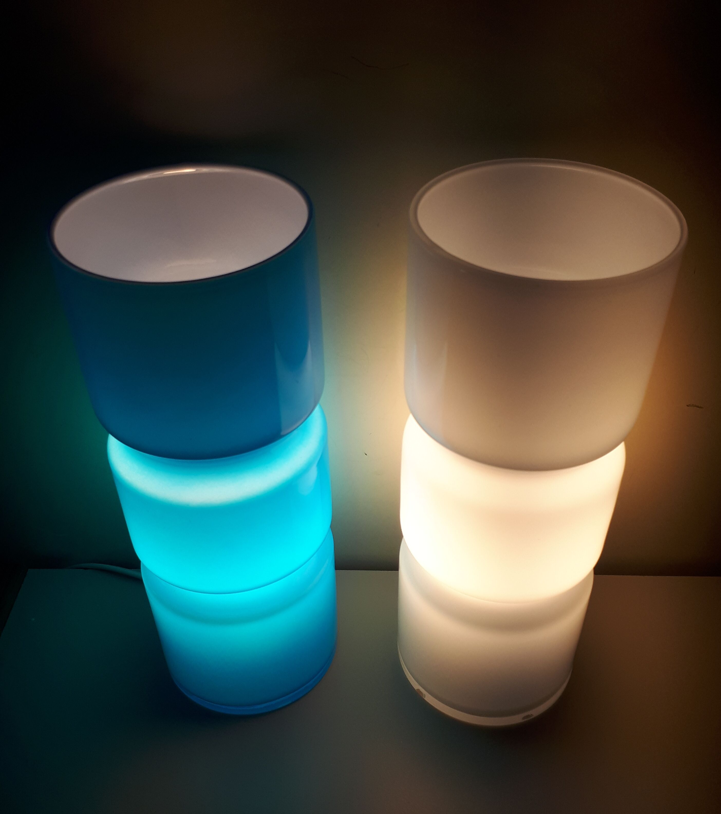 Pair of vintage Habitat Fitz lamps