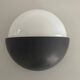 Round black metal wall lights, small and large set, by Bega, 1970s, Germany.
