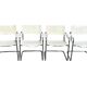 Set of 4 dining chairs in white, S34 Mart Stam/Marcel Breuer style Italy
