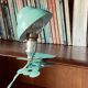 Petite lampe à pince champignon métal vert veilleuse vintage