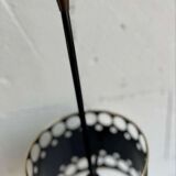 Vintage umbrella stand: black & gold