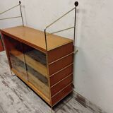 Vintage display cabinet, hanging shelf