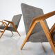 Mid-Century Modern Pair of Armchairs, 1950s, Czech Republic (New Ulphostery)